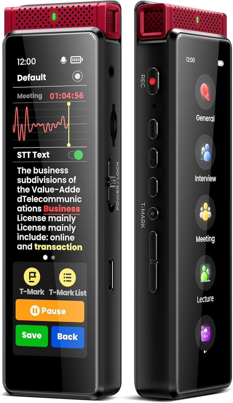 Save 30% Innioasis R1 Digital Voice Recorder 72GB with Playback【 Offline STT Transcription,Full Touchscreen with Bluetooth 】 - innioasis - experts of audio and video players