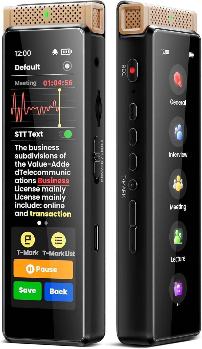 Save 30% Innioasis R1 Digital Voice Recorder 72GB with Playback【 Offline STT Transcription,Full Touchscreen with Bluetooth 】 - innioasis - experts of audio and video players