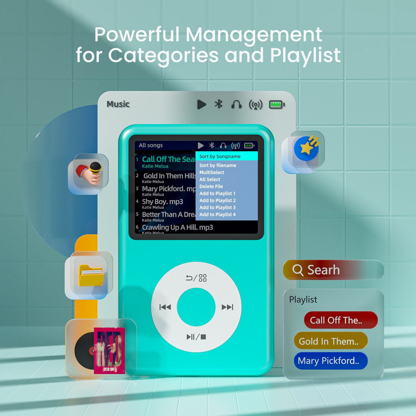 Save 29% Innioasis Y1 Mp3 Player with Bluetooth, 2.4