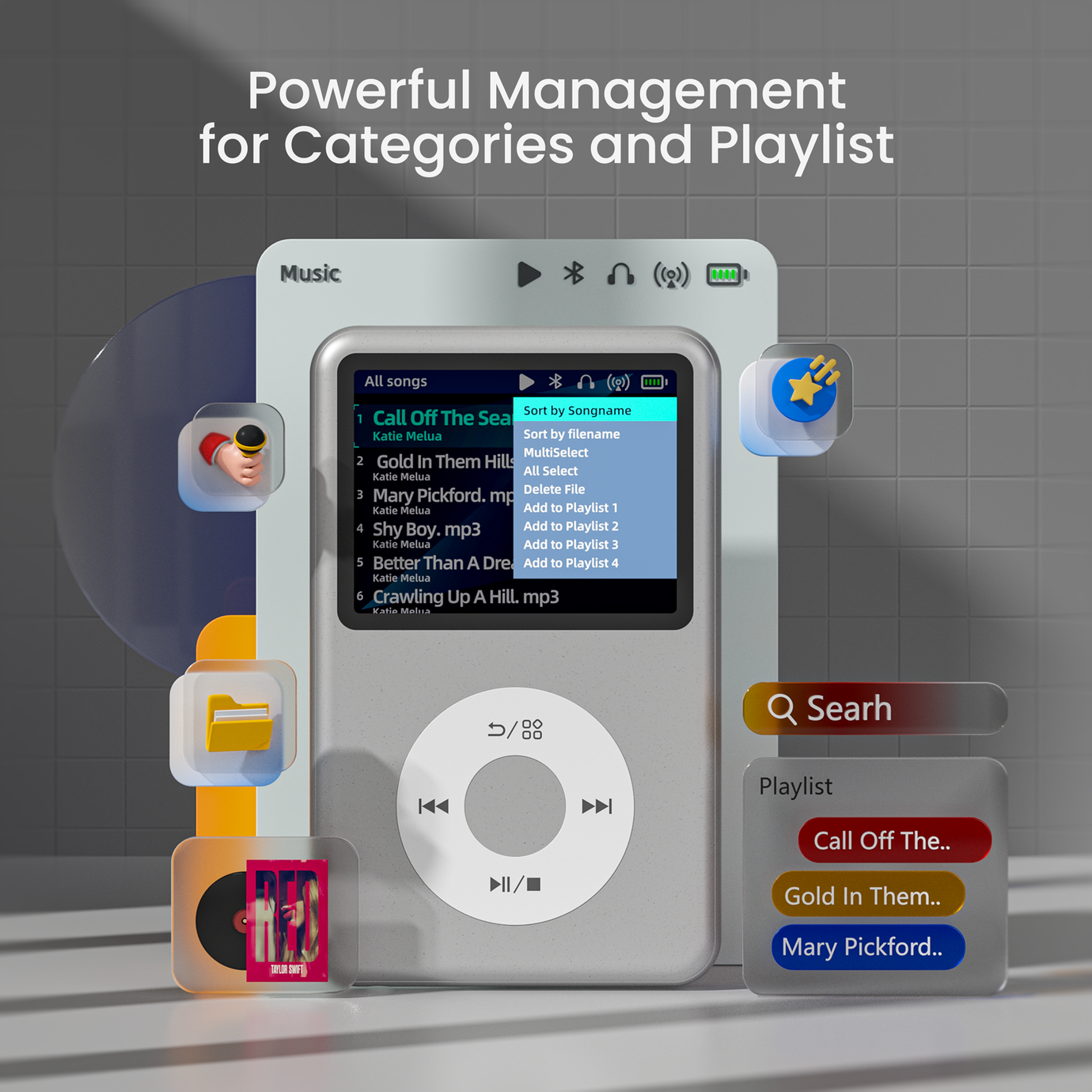 Save 29% Innioasis Y1 Mp3 Player with Bluetooth, 2.4