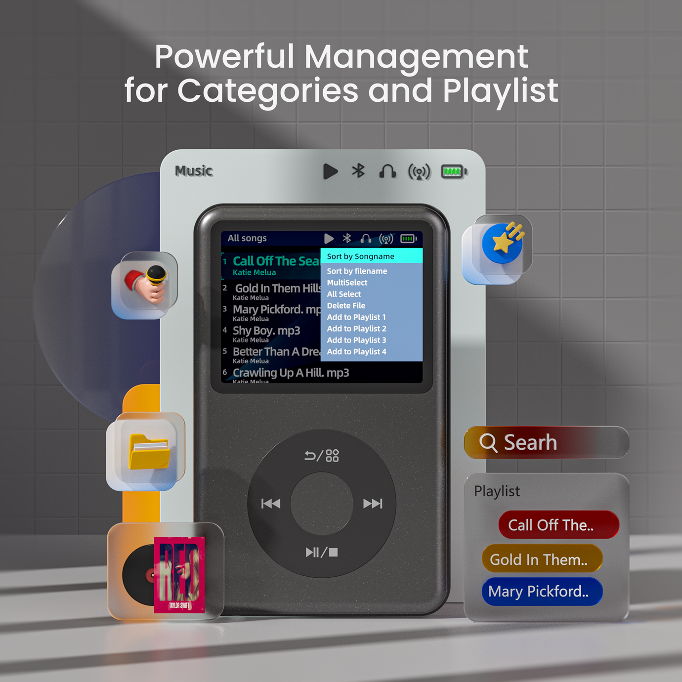 Save 29% Innioasis Y1 Mp3 Player with Bluetooth, 2.4