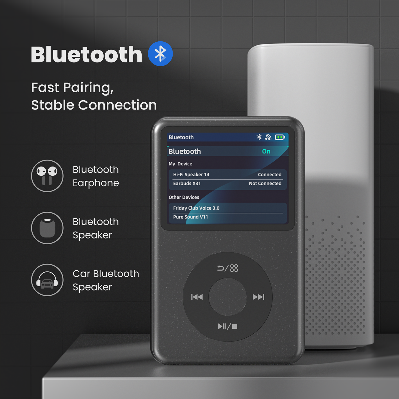 Save 29% Innioasis Y1 Mp3 Player with Bluetooth, 2.4