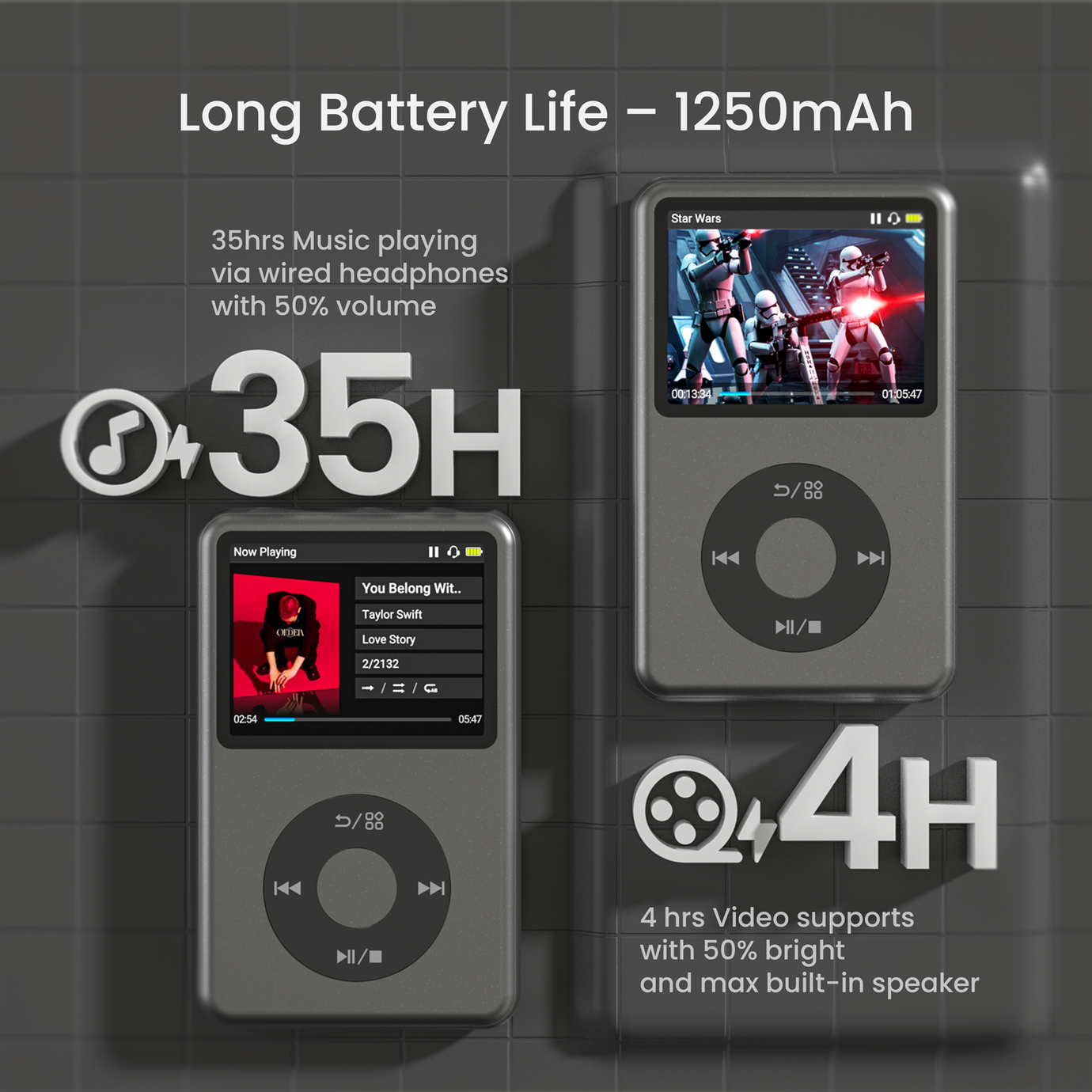 Save 29% Innioasis Y1 Mp3 Player with Bluetooth, 2.4