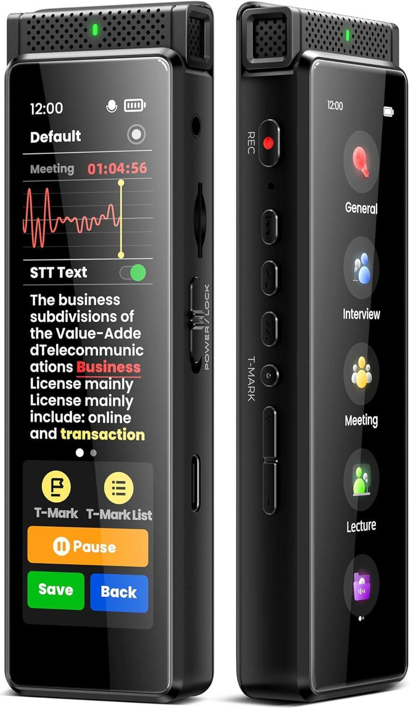 Save 30% Innioasis R1 Digital Voice Recorder 72GB with Playback【 Offline STT Transcription,Full Touchscreen with Bluetooth 】 - innioasis - experts of audio and video players
