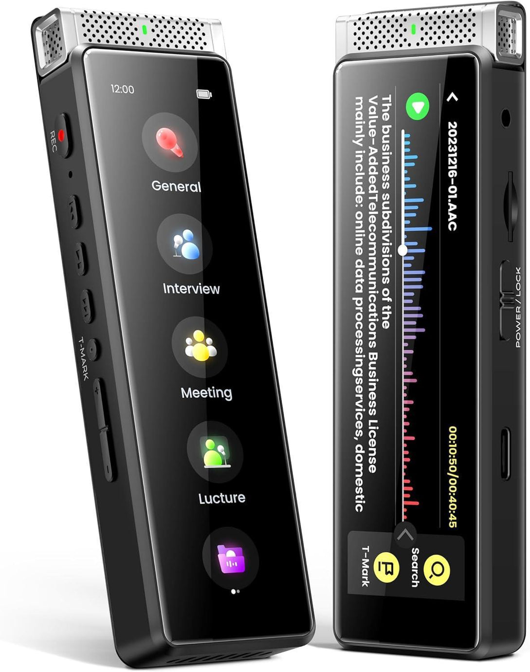 Save 30% Innioasis R1 Digital Voice Recorder 72GB with Playback【 Offline STT Transcription,Full Touchscreen with Bluetooth 】 - innioasis - experts of audio and video players