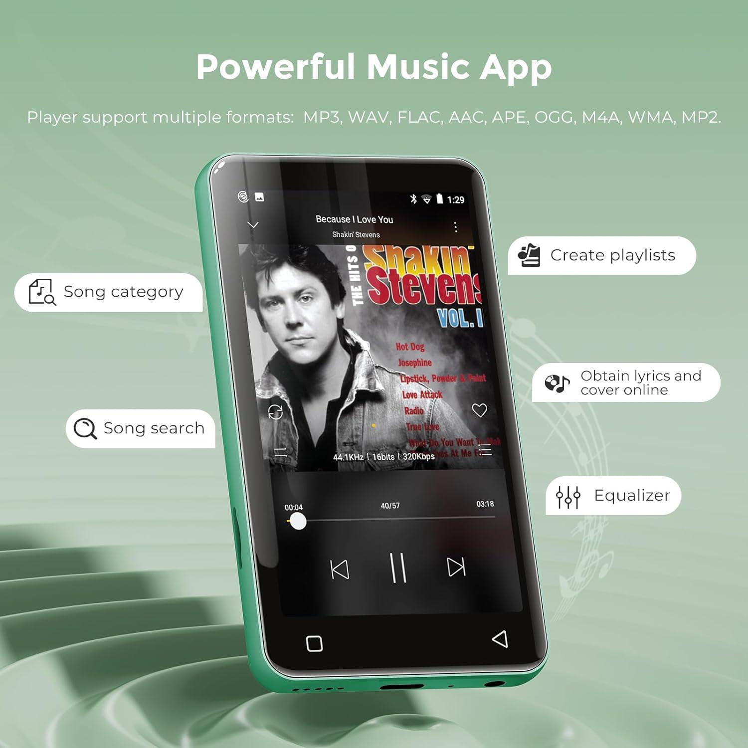 80Go Lecteur MP3 et MP4 Bluetooth avec WiFi, innioasis 4,0 Écran 80Go Lecteur MP3 et MP4 Bluetooth avec WiFi, innioasis 4,0 Écran