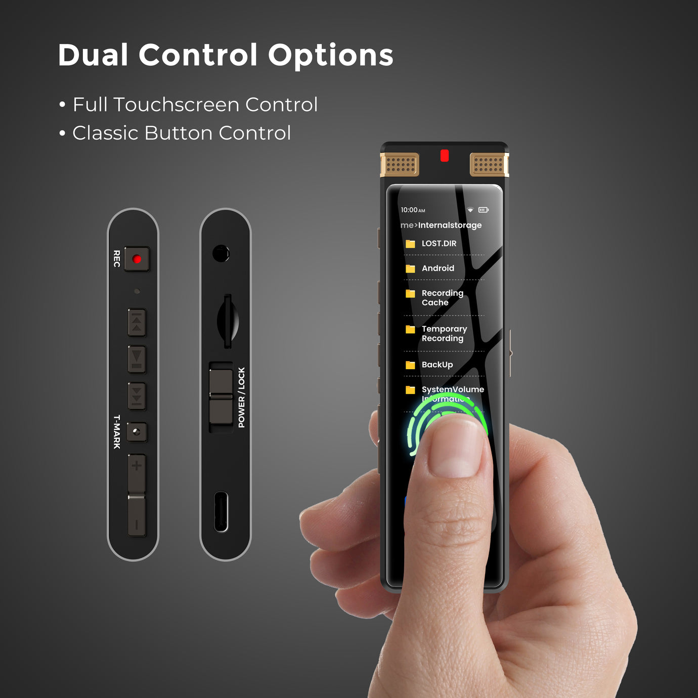 TIMMKOO SR1 AI Voice Recorder with  Offline Speech-to-Text and Bluetooth,Note-Taker - innioasis - experts of audio and video players