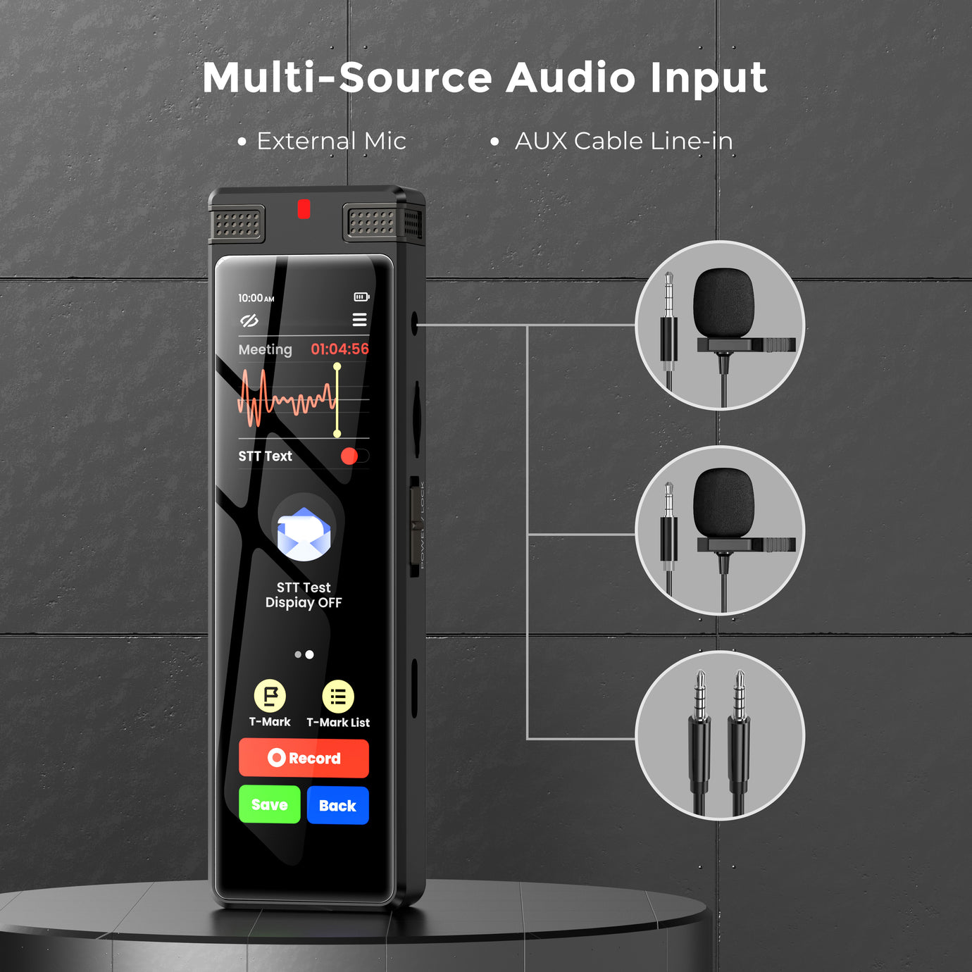 TIMMKOO SR1 AI Voice Recorder with  Offline Speech-to-Text and Bluetooth,Note-Taker - innioasis - experts of audio and video players