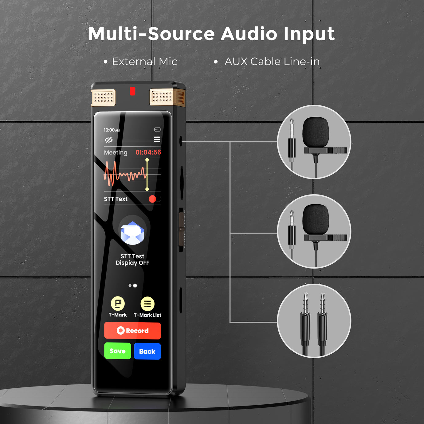 TIMMKOO SR1 AI Voice Recorder with  Offline Speech-to-Text and Bluetooth,Note-Taker - innioasis - experts of audio and video players