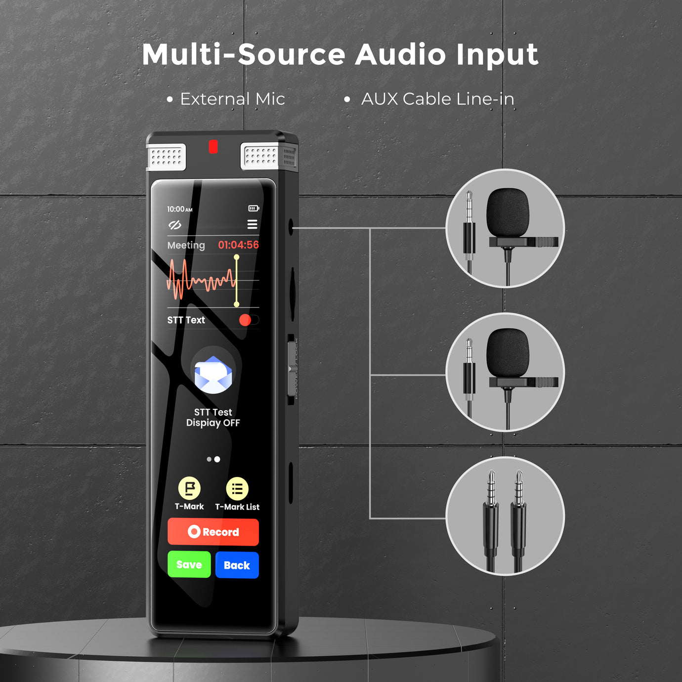 TIMMKOO SR1 AI Voice Recorder with  Offline Speech-to-Text and Bluetooth,Note-Taker - innioasis - experts of audio and video players