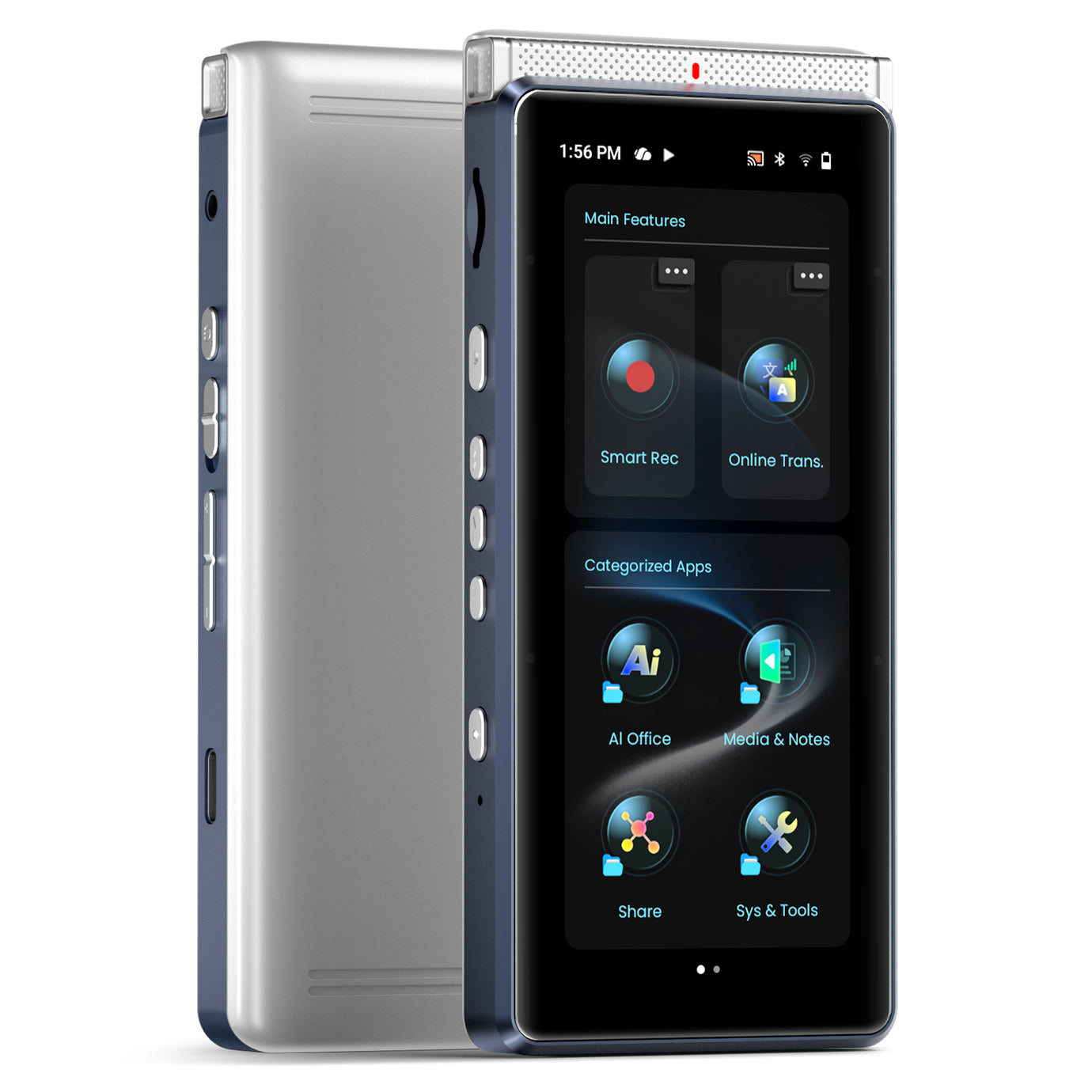 Innioasis PR1 RecorderPal Intelligent Voice Station with AI Recorder, Offline Transcription, AI Analysis and Summarization, Online Translation, and Office Collaboration